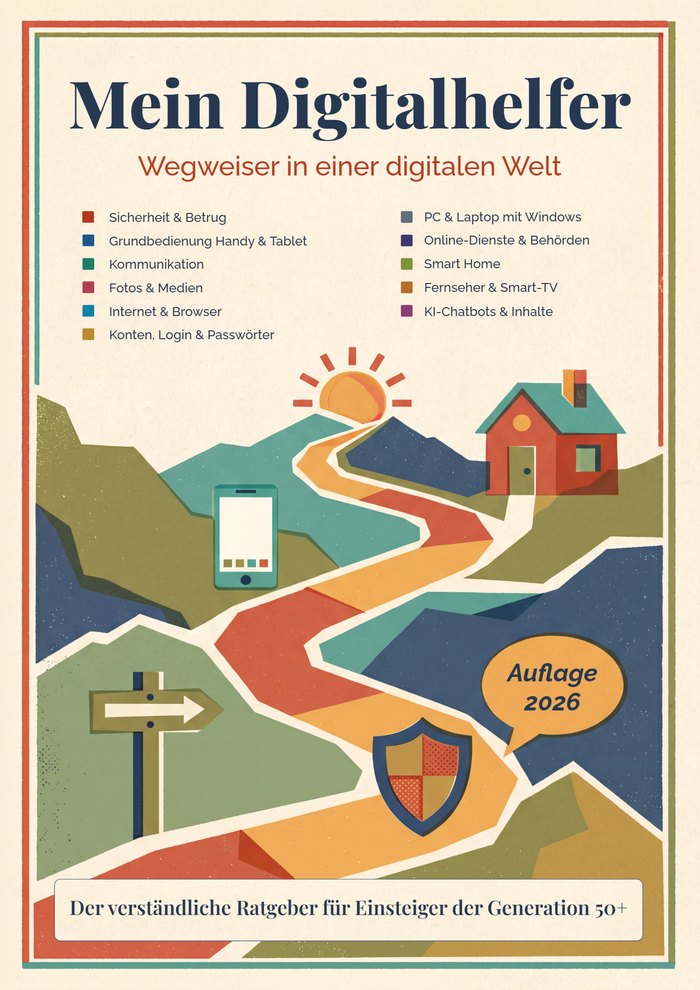 Umschlag des Buches „Mein Digitalhelfer: Wegweiser in einer digitalen Welt“